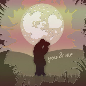 Intra απο ξύλο plywood Χρώμα wenge 3mm-4mm πάχος - Fly Me to the Moon 3D Shadow Box Δίασταση 5x8 cm INTRAFABR-70667457 - Image 2