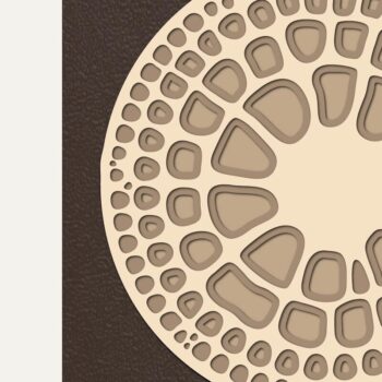 Intra απο ξύλο plywood Χρώμα wenge 3mm-4mm πάχος - Διακοσμητικό πάνελ αφρού Δίασταση 20x20 cm INTRAFABR-19491269 - Image 1