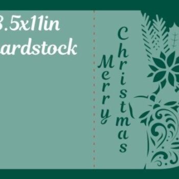 Intra απο ξύλο plywood  Χρώμα wenge 3mm-4mm πάχος - Διπλώστε το πρότυπο Χαρούμενα Χριστούγεννας Δίασταση 5x7 cm INTRAFABR-106558973 - Image 5