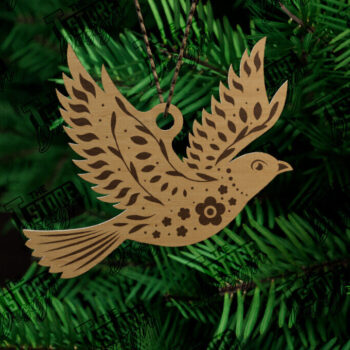 Intra απο ξύλο plywood Χρώμα wenge 3mm-4mm πάχος - Δέσμη στολίδι λαϊκών ζώων | Χριστούγεννα Δίασταση 6x6 cm INTRAFABR-39955552 - Image 11