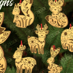 Intra απο ξύλο plywood  Χρώμα wenge 3mm-4mm πάχος - Δέσμη στολίδι λαϊκών ζώων | Αγροτικός Δίασταση 6x6 cm INTRAFABR-33684558