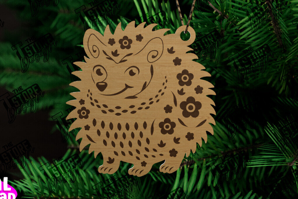 Intra απο ξύλο plywood  Χρώμα wenge 3mm-4mm πάχος - Λαϊκό στολίδι σκαντζόχοιρου | Ρουστίκ Σχέδιο Δίασταση 6x6 cm INTRAFABR-107772451