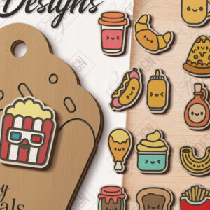 Intra απο ξύλο plywood  Χρώμα wenge 3mm-4mm πάχος - Σκουλαρίκια Food Stud Πακέτο κοπής Laser |CNC Δίασταση 3x3 cm INTRAFABR-45736938