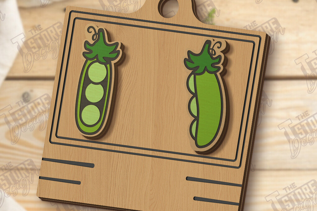 Intra απο ξύλο plywood  Χρώμα wenge 3mm-4mm πάχος - Food Stud Σκουλαρίκια | Λαχανικά Δίασταση 3x3 cm INTRAFABR-39383614