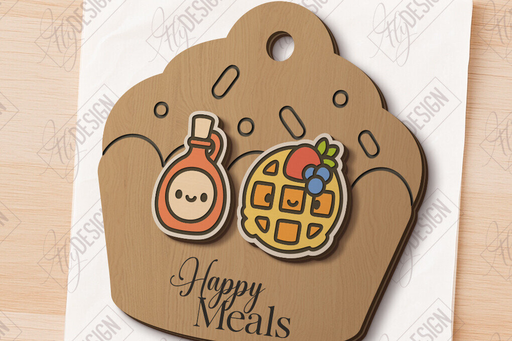 Intra απο ξύλο plywood  Χρώμα wenge 3mm-4mm πάχος - Food Stud Σκουλαρίκια |Αξεσουάρ Δίασταση 3x3 cm INTRAFABR-19065979