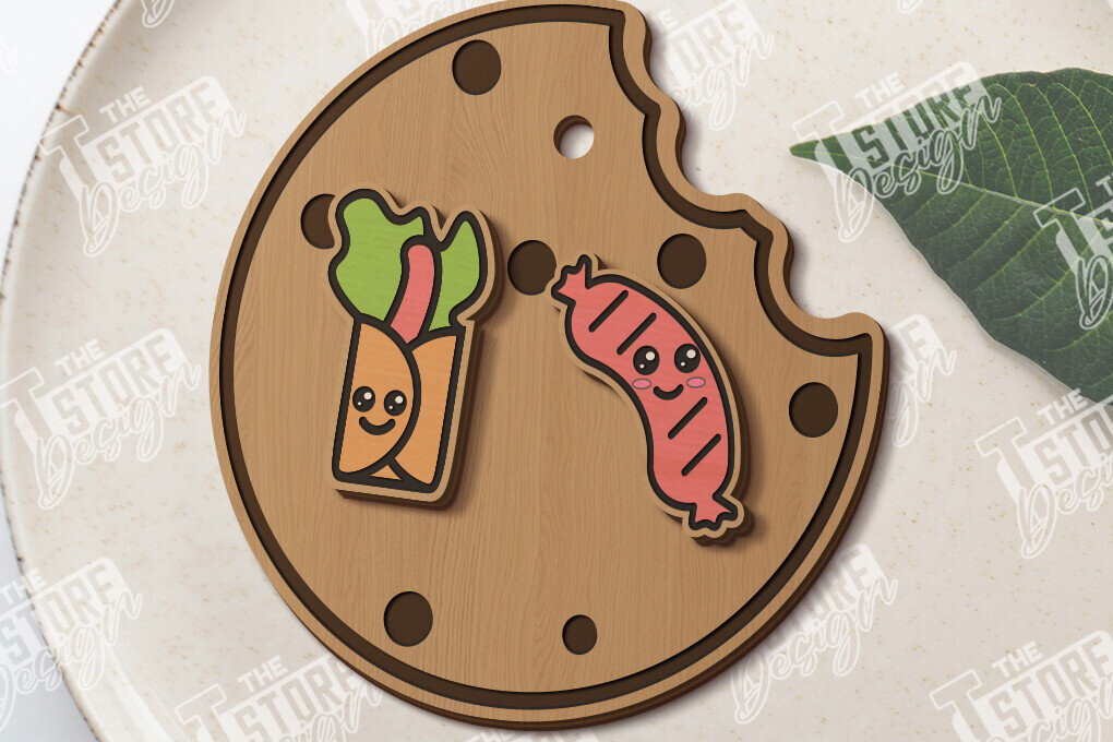 Intra απο ξύλο plywood  Χρώμα wenge 3mm-4mm πάχος - Food Stud Σκουλαρίκια |Αξεσουάρ Δίασταση 3x3 cm INTRAFABR-80468142