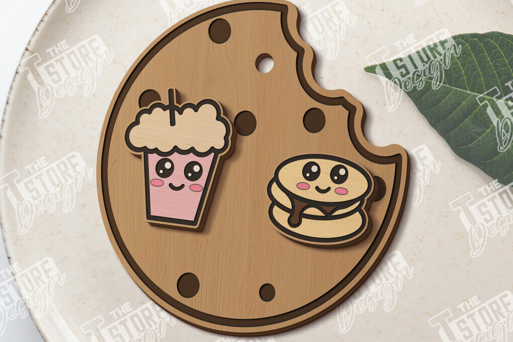 Intra απο ξύλο plywood  Χρώμα wenge 3mm-4mm πάχος - Food Stud Σκουλαρίκια |Αξεσουάρ Δίασταση 3x3 cm INTRAFABR-85477887