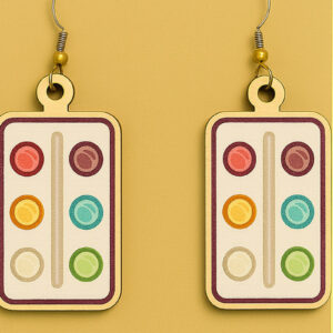 Intra απο ξύλο plywood  Χρώμα wenge 3mm-4mm πάχος - για ποδοσφαιρικά σκουλαρίκια Δίασταση 3x3 cm INTRAFABR-85696949