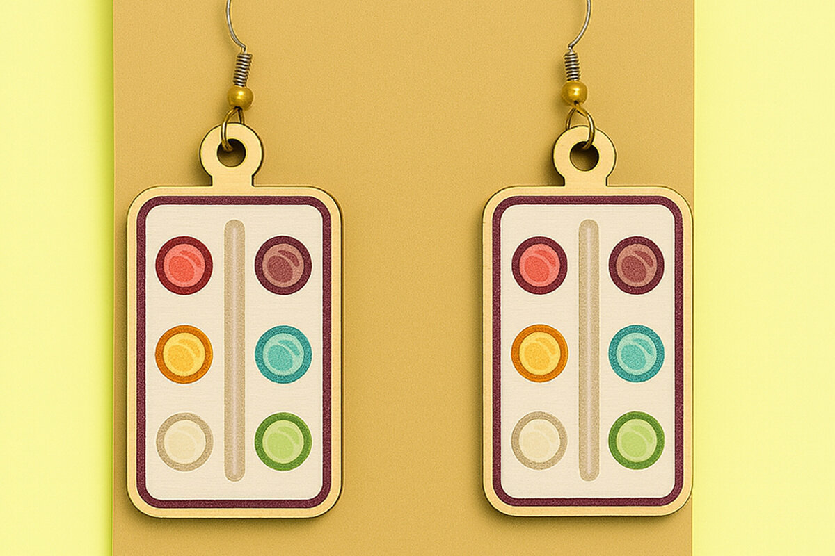 Intra απο ξύλο plywood  Χρώμα wenge 3mm-4mm πάχος - για ποδοσφαιρικά σκουλαρίκια Δίασταση 3x3 cm INTRAFABR-85696949