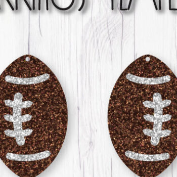 Intra απο ξύλο plywood  Χρώμα wenge 3mm-4mm πάχος - Πρότυπο σκουλαρίκια ποδοσφαίρου Δίασταση 3x3 cm INTRAFABR-86347128 - Image 1