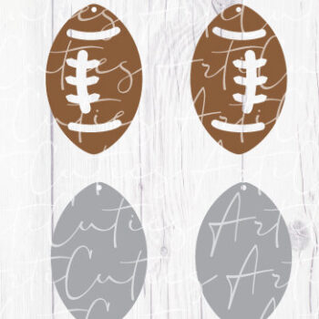 Intra απο ξύλο plywood  Χρώμα wenge 3mm-4mm πάχος - Πρότυπο σκουλαρίκια ποδοσφαίρου Δίασταση 3x3 cm INTRAFABR-86347128 - Image 3