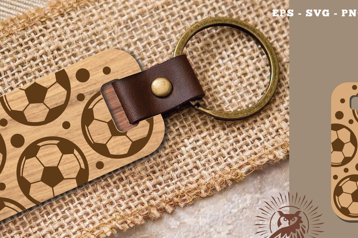 Intra απο ξύλο plywood  Χρώμα wenge 3mm-4mm πάχος - Μπρελόκ ποδοσφαίρου κοπής με λέιζερ Δίασταση 4x4 cm INTRAFABR-111859729