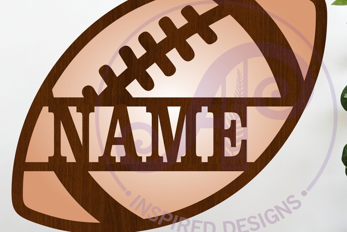 Intra απο ξύλο plywood  Χρώμα wenge 3mm-4mm πάχος - Ποδοσφαιρικό όνομα επιγραφής τοίχου τέχνης, Δίασταση 40x50 cm INTRAFABR-107557455