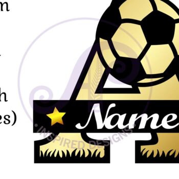 Intra απο ξύλο plywood Χρώμα wenge 3mm-4mm πάχος - Μονόγραμμα ποδοσφαίρου ή ποδοσφαίρου ένα γράμμα Δίασταση 30x20 cm INTRAFABR-107557486 - Image 3