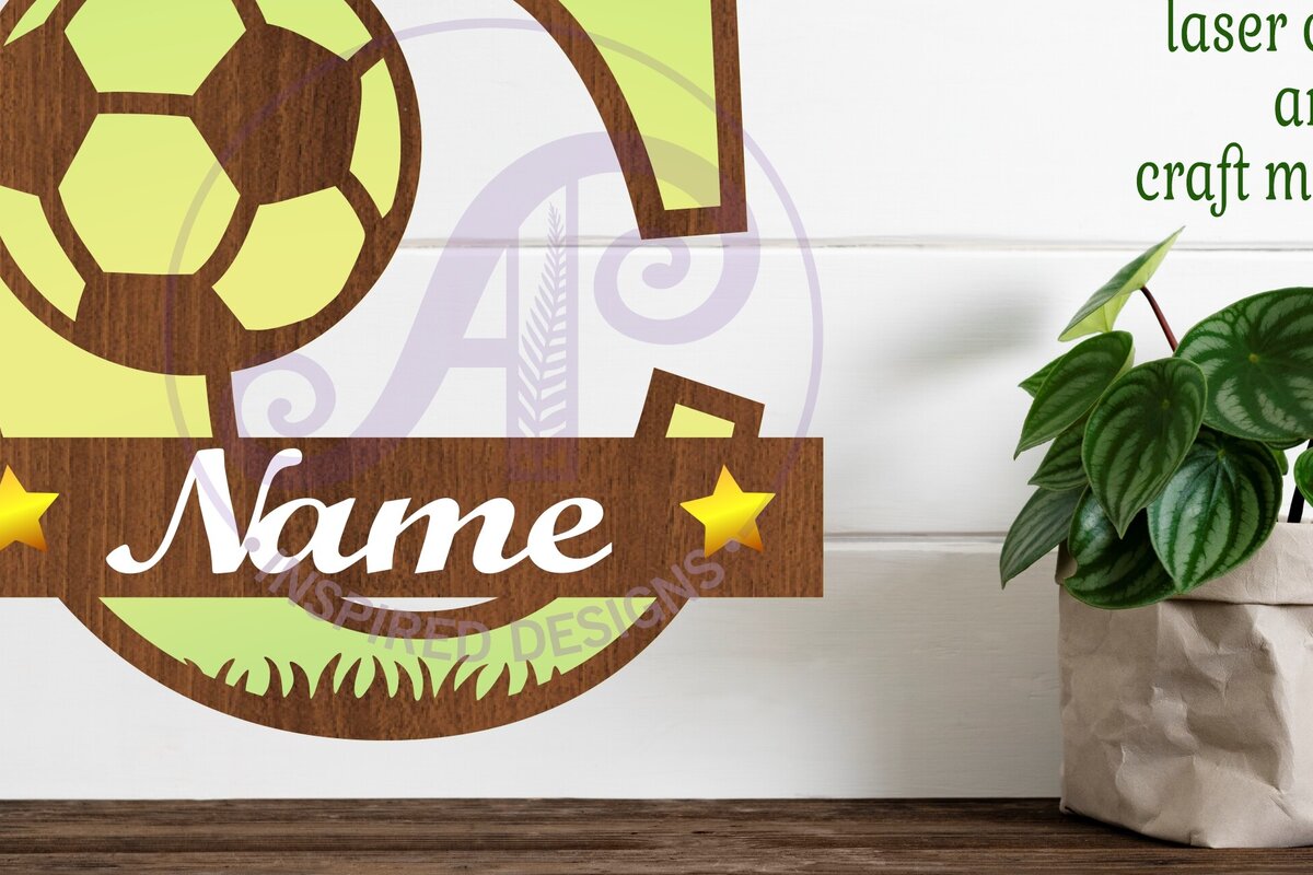 Intra απο ξύλο plywood  Χρώμα wenge 3mm-4mm πάχος - Μονόγραμμα ποδοσφαίρου ή ποδοσφαίρου Γ γράμμα Δίασταση 30x20 cm INTRAFABR-107557604