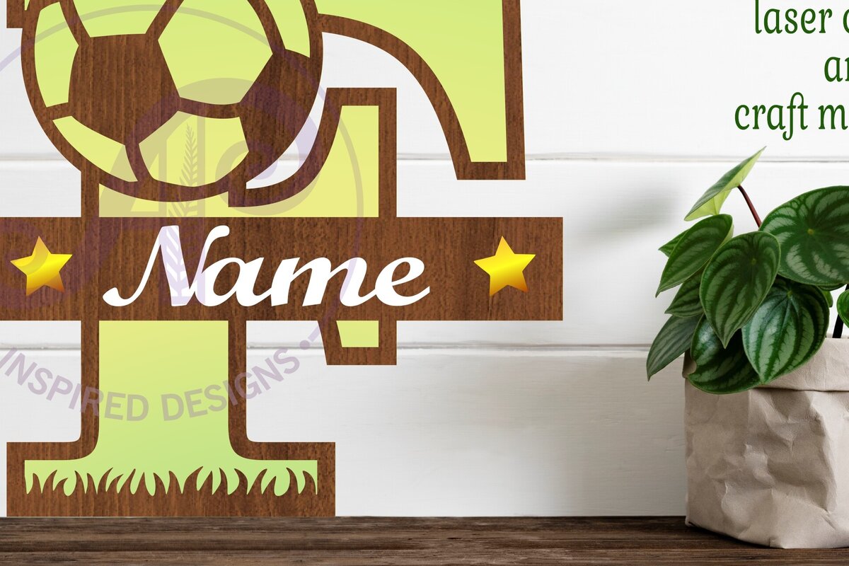 Intra απο ξύλο plywood  Χρώμα wenge 3mm-4mm πάχος - Μονόγραμμα ποδοσφαίρου ή ποδοσφαίρου F γράμμα Δίασταση 30x20 cm INTRAFABR-107343615