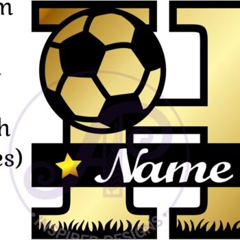 Intra απο ξύλο plywood Χρώμα wenge 3mm-4mm πάχος - Μονόγραμμα ποδοσφαίρου ή ποδοσφαίρου Η επιστολή Δίασταση 30x20 cm INTRAFABR-107343656 - Image 3