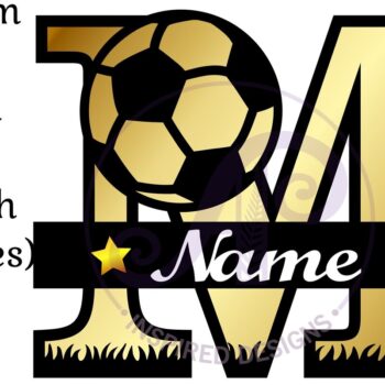 Intra απο ξύλο plywood Χρώμα wenge 3mm-4mm πάχος - Μονόγραμμα ποδοσφαίρου ή ποδοσφαίρου M γράμμα Δίασταση 30x20 cm INTRAFABR-107342547 - Image 3