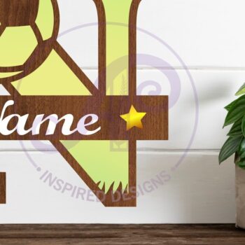 Intra απο ξύλο plywood Χρώμα wenge 3mm-4mm πάχος - Μονόγραμμα ποδοσφαίρου ή ποδοσφαίρου N γράμμα Δίασταση 30x20 cm INTRAFABR-107342564 - Image 1