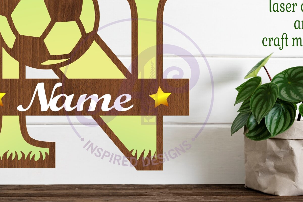 Intra απο ξύλο plywood  Χρώμα wenge 3mm-4mm πάχος - Μονόγραμμα ποδοσφαίρου ή ποδοσφαίρου N γράμμα Δίασταση 30x20 cm INTRAFABR-107342564