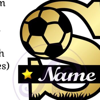 Intra απο ξύλο plywood  Χρώμα wenge 3mm-4mm πάχος - Γράμμα S μονόγραμμα ποδοσφαίρου ή ποδοσφαίρου Δίασταση 30x20 cm INTRAFABR-20977460 - Image 3