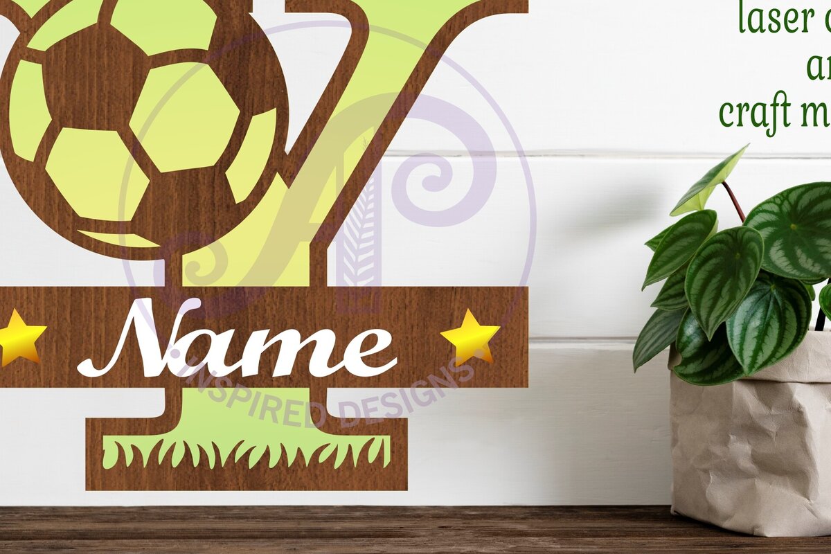 Intra απο ξύλο plywood  Χρώμα wenge 3mm-4mm πάχος - Μονόγραμμα ποδοσφαίρου ή ποδοσφαίρου Y γράμμα Δίασταση 30x20 cm INTRAFABR-110320348