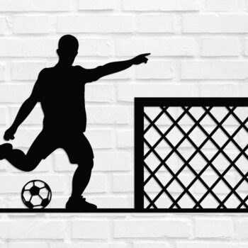 Intra απο ξύλο plywood Χρώμα wenge 3mm-4mm πάχος - με λέιζερ τοίχου ποδοσφαίρου Δίασταση 40x50 cm INTRAFABR-110320458 - Image 1