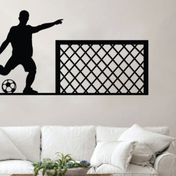 Intra απο ξύλο plywood Χρώμα wenge 3mm-4mm πάχος - με λέιζερ τοίχου ποδοσφαίρου Δίασταση 40x50 cm INTRAFABR-110320458 - Image 2