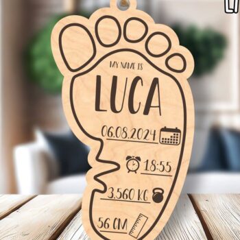 Intra απο ξύλο plywood Χρώμα wenge 3mm-4mm πάχος - Πινακίδα γέννησης , Δίασταση 6x6 cm INTRAFABR-110322091 - Image 2