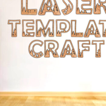 Intra απο ξύλο plywood  Χρώμα wenge 3mm-4mm πάχος - Δασική ΑΛΦΑΒΗΤΑ Τέχνη τοίχου Δίασταση 30x20 cm INTRAFABR-110322120 - Image 1