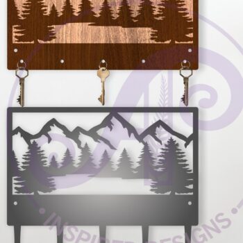 Intra απο ξύλο plywood  Χρώμα wenge 3mm-4mm πάχος - Σχέδια κλειδαριάς για δάσος και βουνά Δίασταση 30x20 cm INTRAFABR-110322125 - Image 1