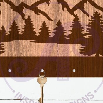 Intra απο ξύλο plywood  Χρώμα wenge 3mm-4mm πάχος - Σχέδια κλειδαριάς για δάσος και βουνά Δίασταση 30x20 cm INTRAFABR-110322125 - Image 2