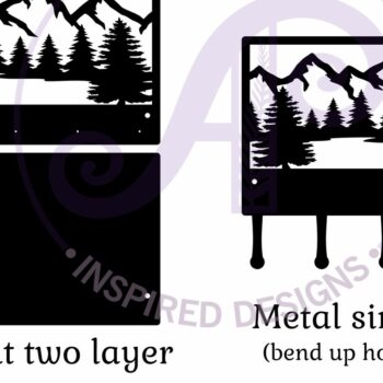 Intra απο ξύλο plywood  Χρώμα wenge 3mm-4mm πάχος - Σχέδια κλειδαριάς για δάσος και βουνά Δίασταση 30x20 cm INTRAFABR-110322125 - Image 3