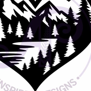 Intra απο ξύλο plywood  Χρώμα wenge 3mm-4mm πάχος - Πινακίδα τοίχου Forest Heart, Δίασταση 20x20 cm INTRAFABR-73057458 - Image 4