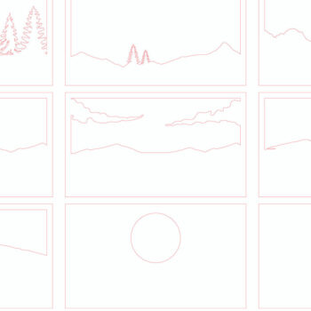 Intra απο ξύλο plywood  Χρώμα wenge 3mm-4mm πάχος - με λέιζερ Forest Scene Δίασταση 20x20 cm INTRAFABR-83010676 - Image 3