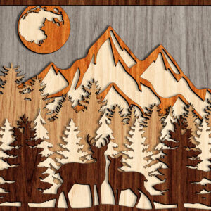 Intra απο ξύλο plywood  Χρώμα wenge 3mm-4mm πάχος - Κρεμαστά τοίχου στο δάσος Σχεδιασμένη Δίασταση 20x20 cm INTRAFABR-105615176