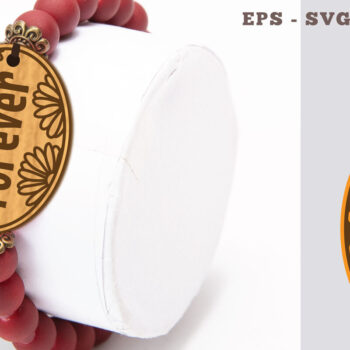 Intra απο ξύλο plywood  Χρώμα wenge 3mm-4mm πάχος - Βραχιόλι Forever Δίασταση 4x4 cm INTRAFABR-49333650 - Image 1