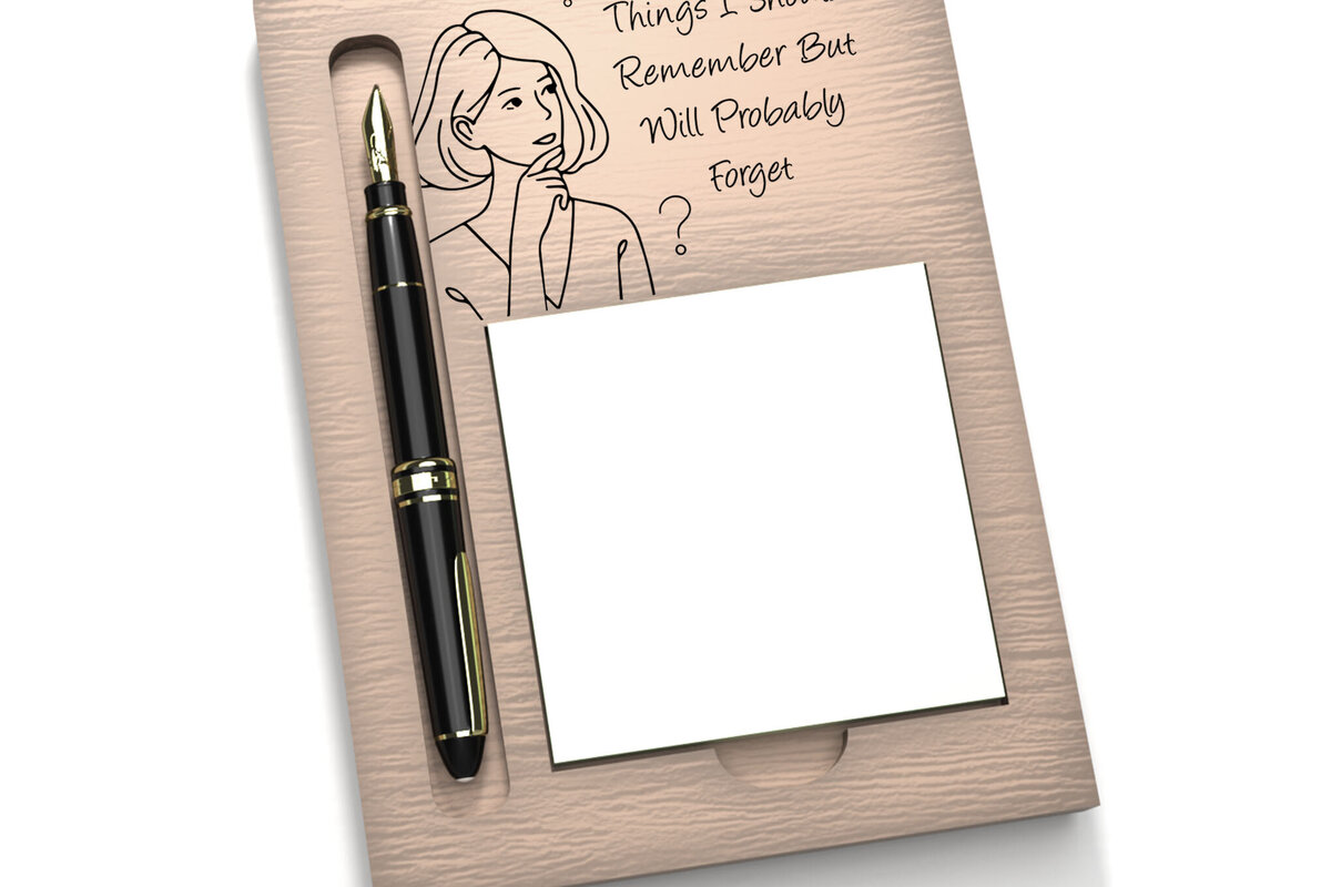 Intra απο ξύλο plywood  Χρώμα wenge 3mm-4mm πάχος - Ξεχάστε το στολίδι Holder Note Pad Δίασταση 3x3 cm INTRAFABR-105142046