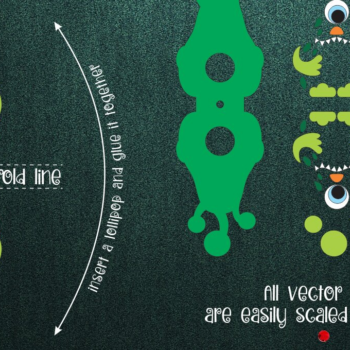 Intra απο ξύλο plywood  Χρώμα wenge 3mm-4mm πάχος - Τετραμάτιο τέρας Lollipop Holder Δίασταση 30x20 cm INTRAFABR-105142025 - Image 1