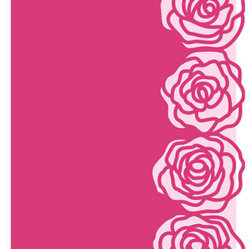 Intra απο ξύλο plywood  Χρώμα wenge 3mm-4mm πάχος - Κάρτα με δαντέλα με δαντέλα τέσσερα τριαντάφυλλα Cut file Δίασταση 7x5 cm INTRAFABR-105512981 - Image 1