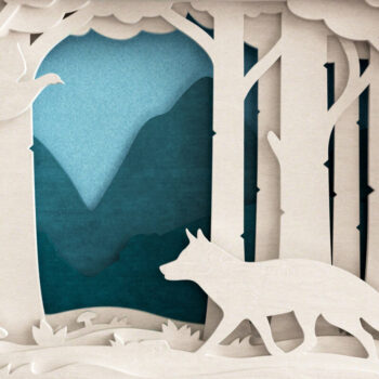 Intra απο ξύλο plywood  Χρώμα wenge 3mm-4mm πάχος - αποκοπής 3D Layered Fox Δίασταση 20x25 cm INTRAFABR-102113396 - Image 10