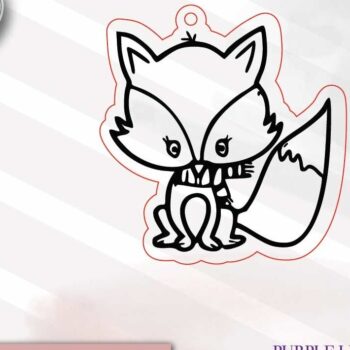 Intra απο ξύλο plywood  Χρώμα wenge 3mm-4mm πάχος - αποκοπής ετικετών με χάντρες Fox Garland Δίασταση 30x20 cm INTRAFABR-102113186 - Image 2