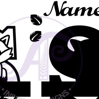 Intra απο ξύλο plywood  Χρώμα wenge 3mm-4mm πάχος - αποκοπής μονογράμματος Fox Letter S Δίασταση 30x20 cm INTRAFABR-85979367 - Image 2