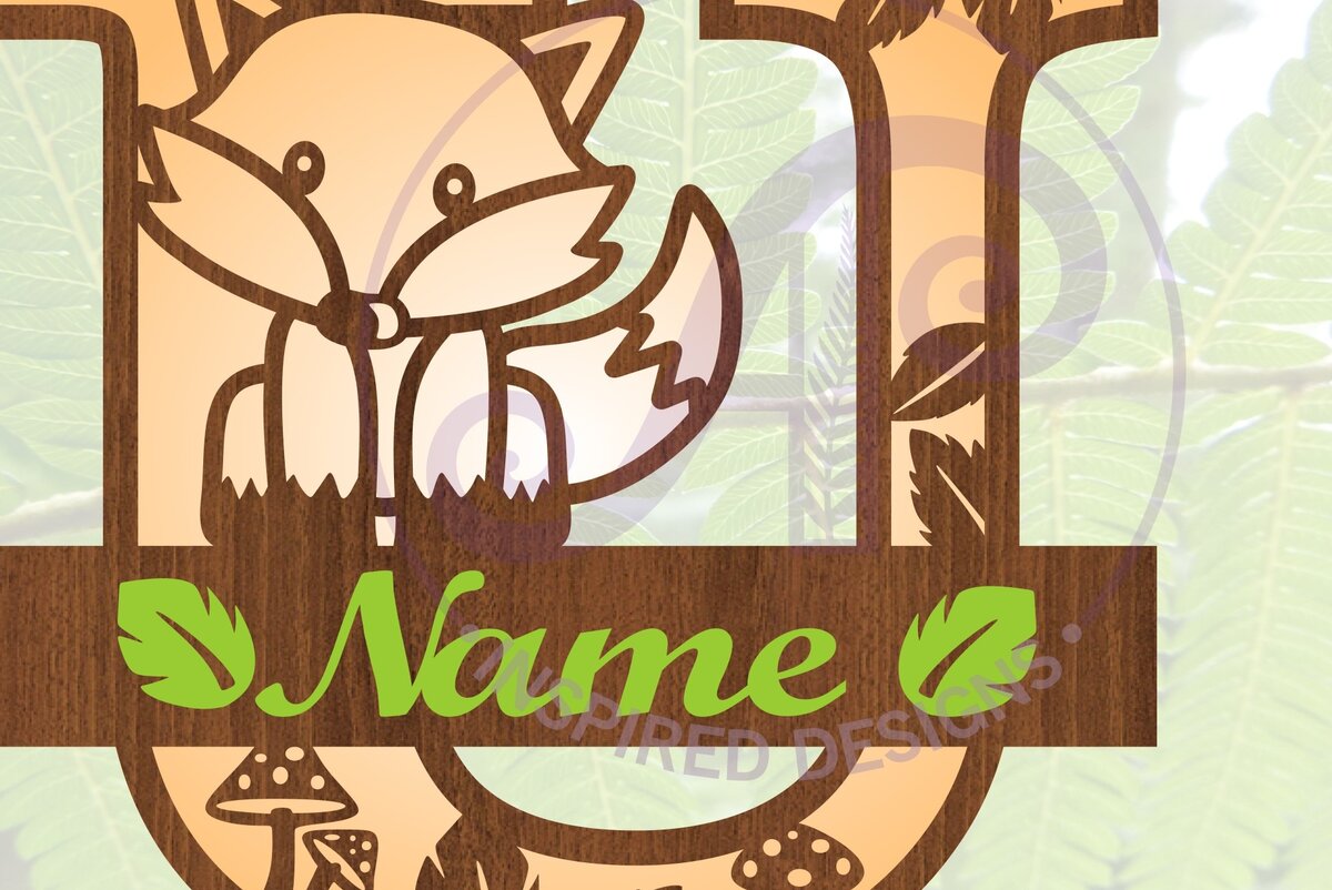 Intra απο ξύλο plywood  Χρώμα wenge 3mm-4mm πάχος - αποκοπής μονογράμματος Fox Letter U Δίασταση 30x20 cm INTRAFABR-81733313