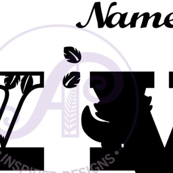 Intra απο ξύλο plywood  Χρώμα wenge 3mm-4mm πάχος - Fox Monogram Letter V Cut File Δίασταση 30x20 cm INTRAFABR-76650500 - Image 2