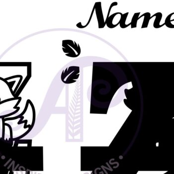 Intra απο ξύλο plywood  Χρώμα wenge 3mm-4mm πάχος - Fox Monogram Letter Z Cut File Δίασταση 30x20 cm INTRAFABR-105589195 - Image 2