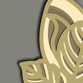 Intra απο ξύλο plywood  Χρώμα wenge 3mm-4mm πάχος - Fox Multilayer 3D /Fox 3D Mandala Δίασταση 30x30 cm INTRAFABR-84385414 - Image 8