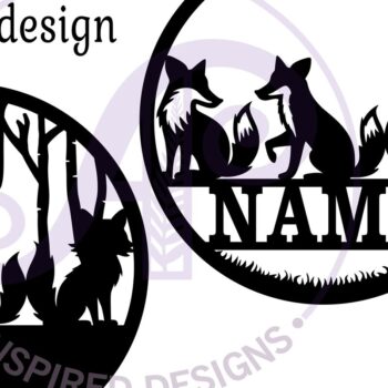 Intra απο ξύλο plywood  Χρώμα wenge 3mm-4mm πάχος - Πινακίδα ονόματος Fox Two Layer Δίασταση 30x20 cm INTRAFABR-84621685 - Image 3