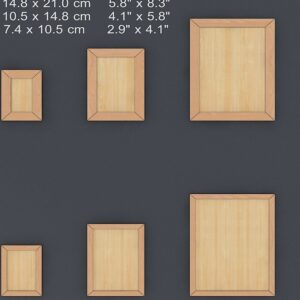 Intra απο ξύλο plywood  Χρώμα wenge 3mm-4mm πάχος - Πλαίσιο Glowforge Files 37 Δίασταση 297x420 cm INTRAFABR-110400699