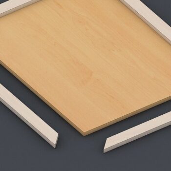 Intra απο ξύλο plywood  Χρώμα wenge 3mm-4mm πάχος - Αρχεία αποκοπής λέιζερ καρέ, καρέ φωτογραφιών 38 Δίασταση 127x127 cm INTRAFABR-77143026 - Image 3